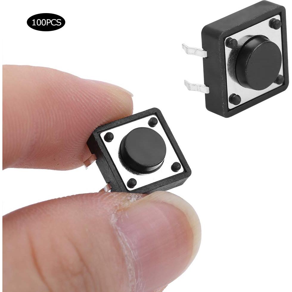 Interruptor táctil momentáneo Fafeicy 100 piezas 12V 50mA DIP