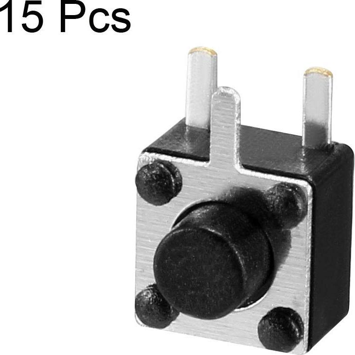 Interruptor Táctil Momentáneo uxcell 4.5mm 15 Pcs
