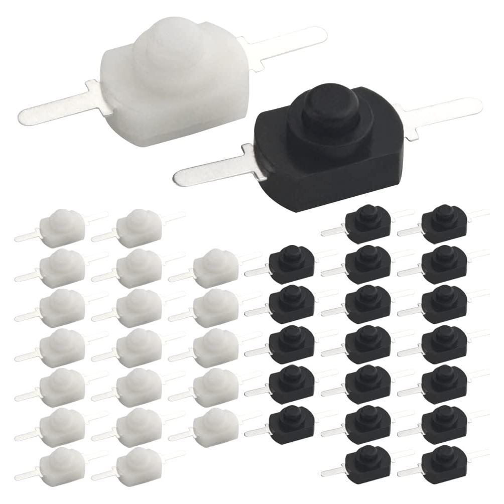 WMYCONGCONG 40 Piezas Interruptor Botón Pulsador Mini 30V 1A
