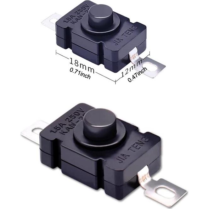Paquete de 30 Interruptores de Botón KAN-28 1.5A 250V