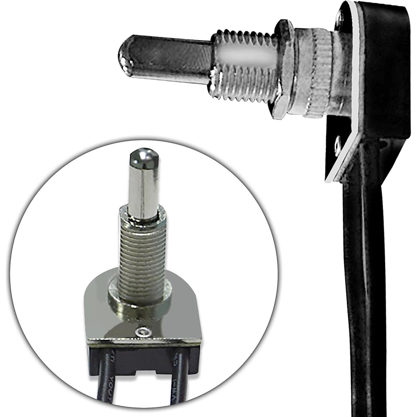 Interruptor de Botón Zing Ear ZE-107M ON-OFF 3A 250VAC