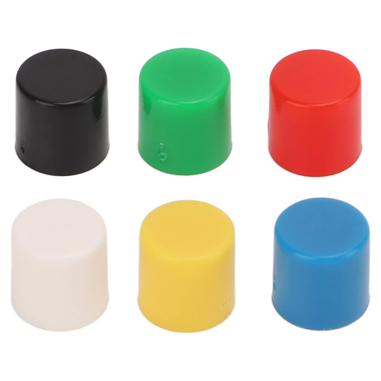 180 Cubiertas de Botón de Presión ABS Walfront - 6 Colores