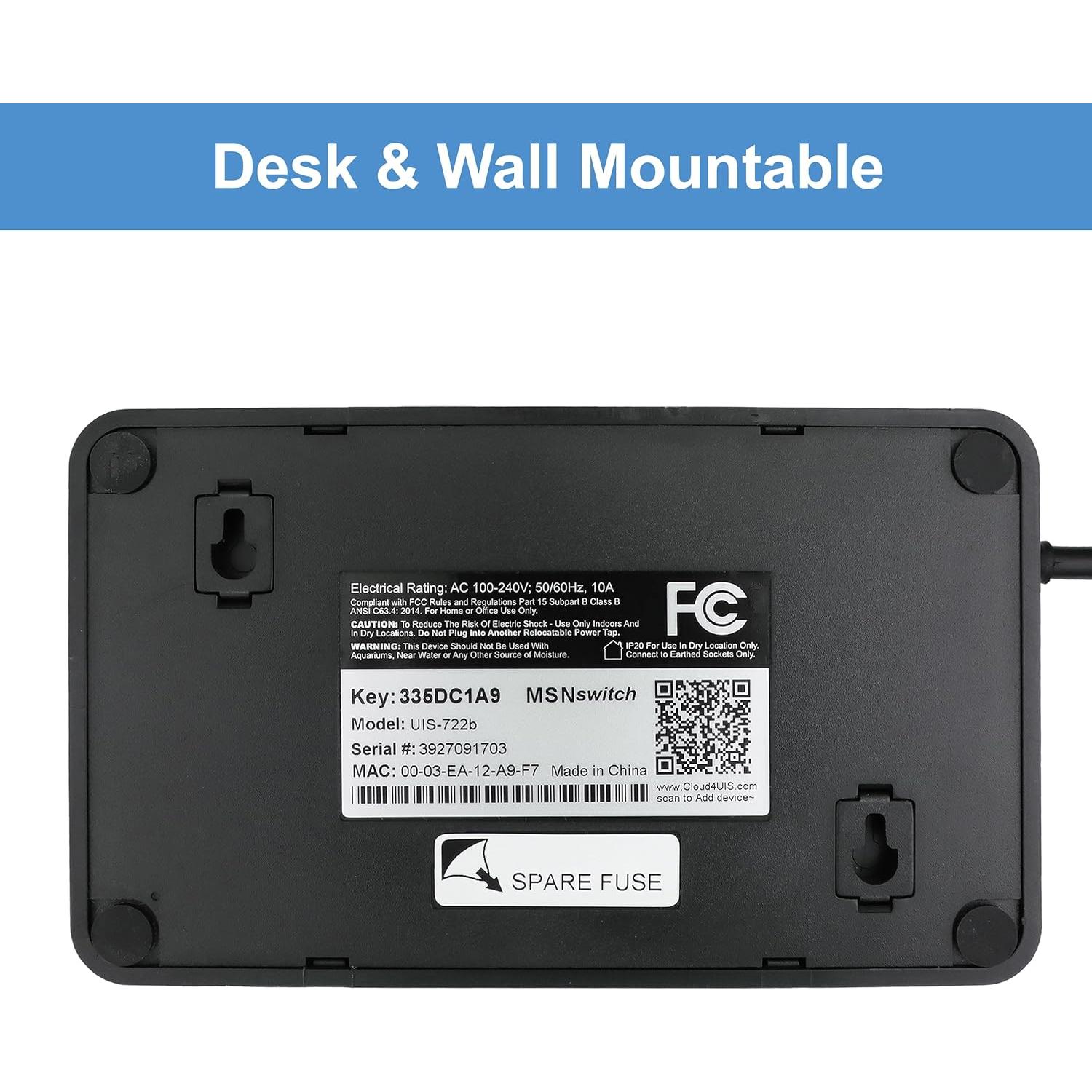 Interruptor Remoto Proxicast UIS-722b con 2 Salidas AC y Control por App