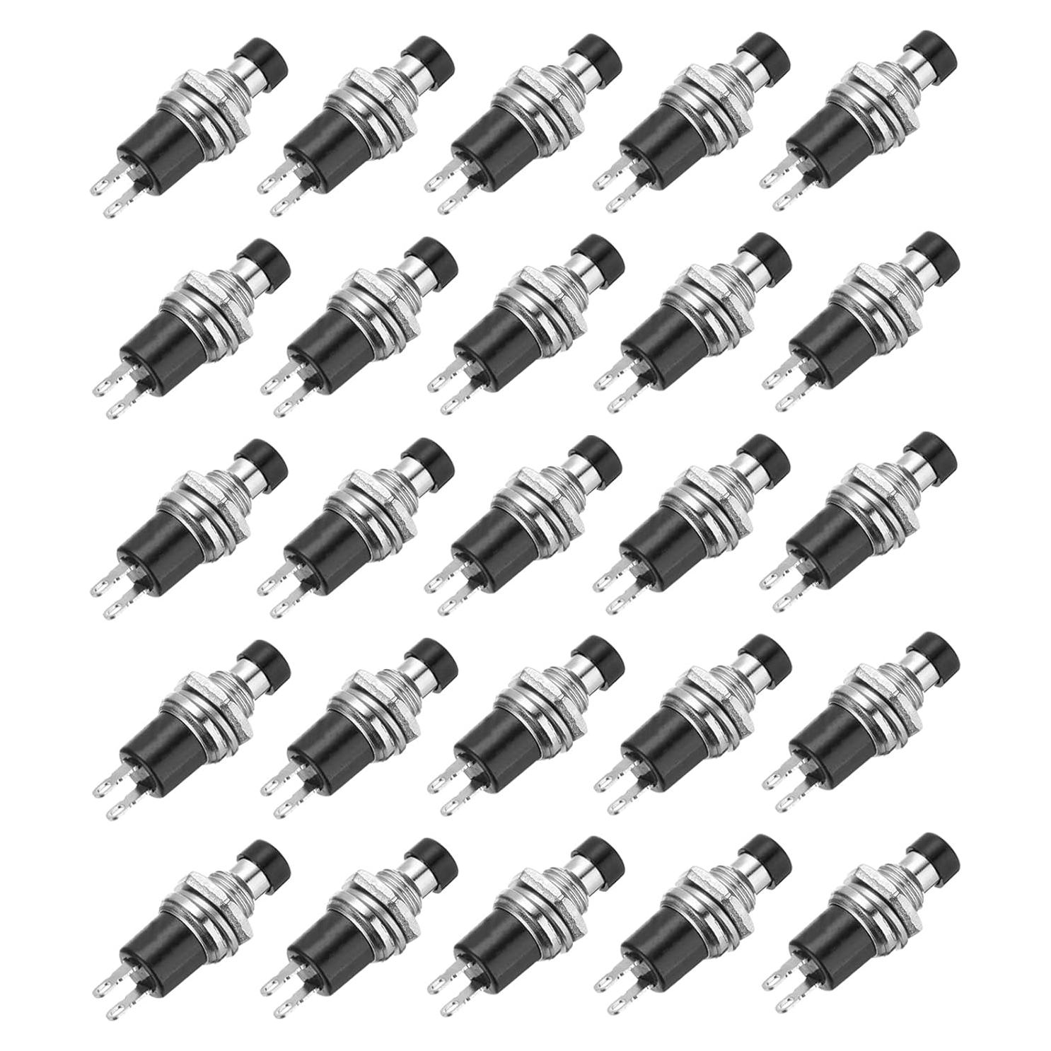 Interruptor de Botón Mini SPST NO 30 Pcs MECCANIXITY 7mm