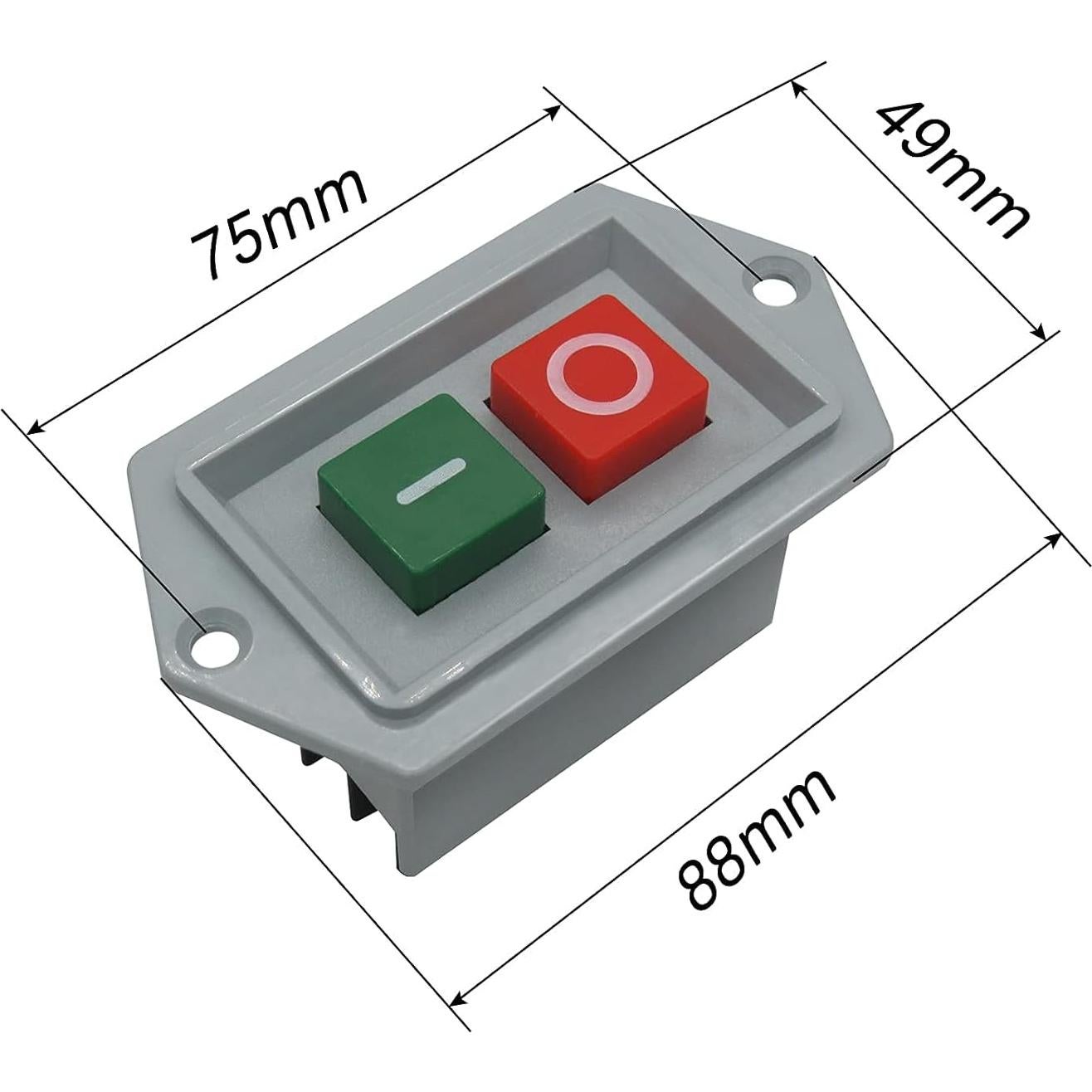Interruptor de Botón Pulsador Latching mxuteuk LC3-10 10A 380V