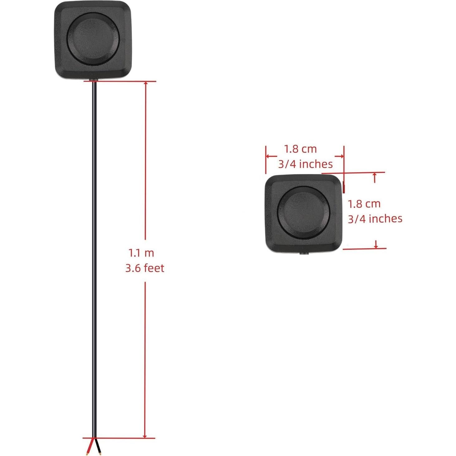 Interruptor de Botón Momentáneo Mini 5 Pcs WWZMDiB 12V 24V