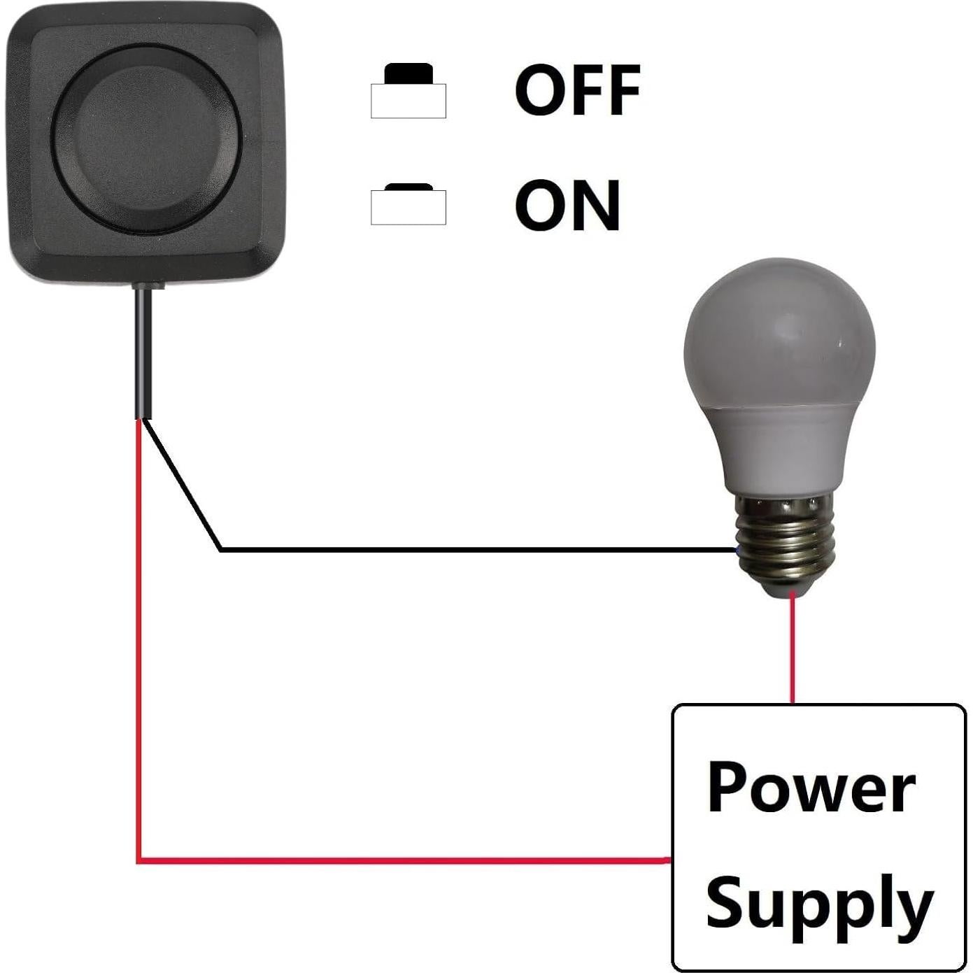 Interruptor de Botón Momentáneo Mini 5 Pcs WWZMDiB 12V 24V