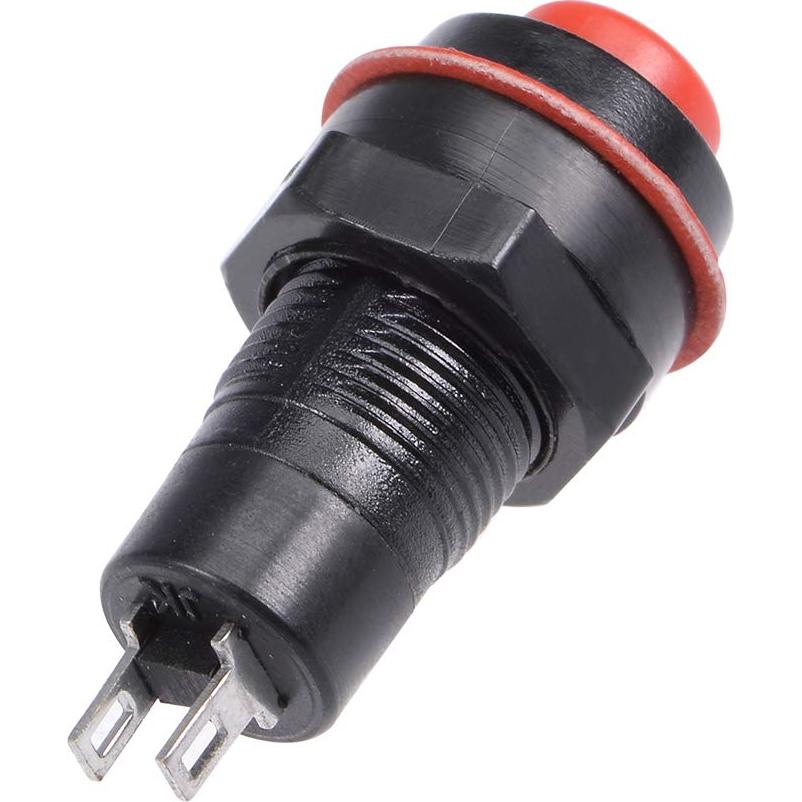 Interruptor de Botón Pulsador Uxcell 10mm Rojo SPST 10pcs