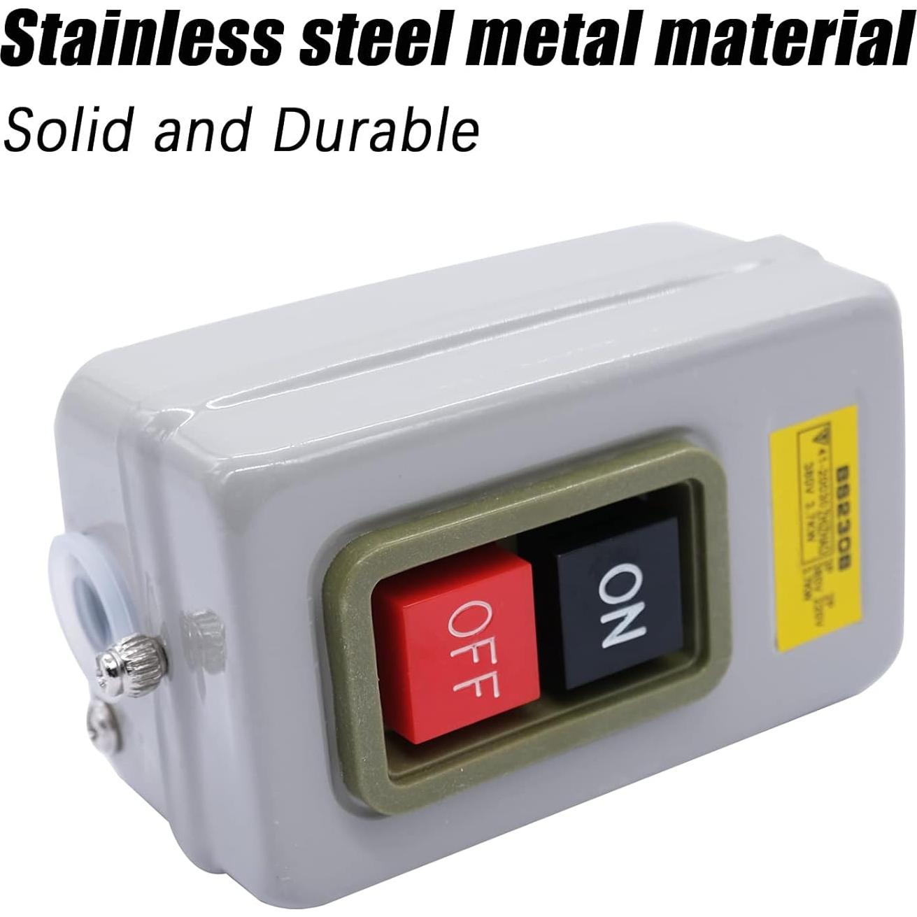 Interruptor de Botón de Presión mxuteuk 220V/380V 10A BS230B