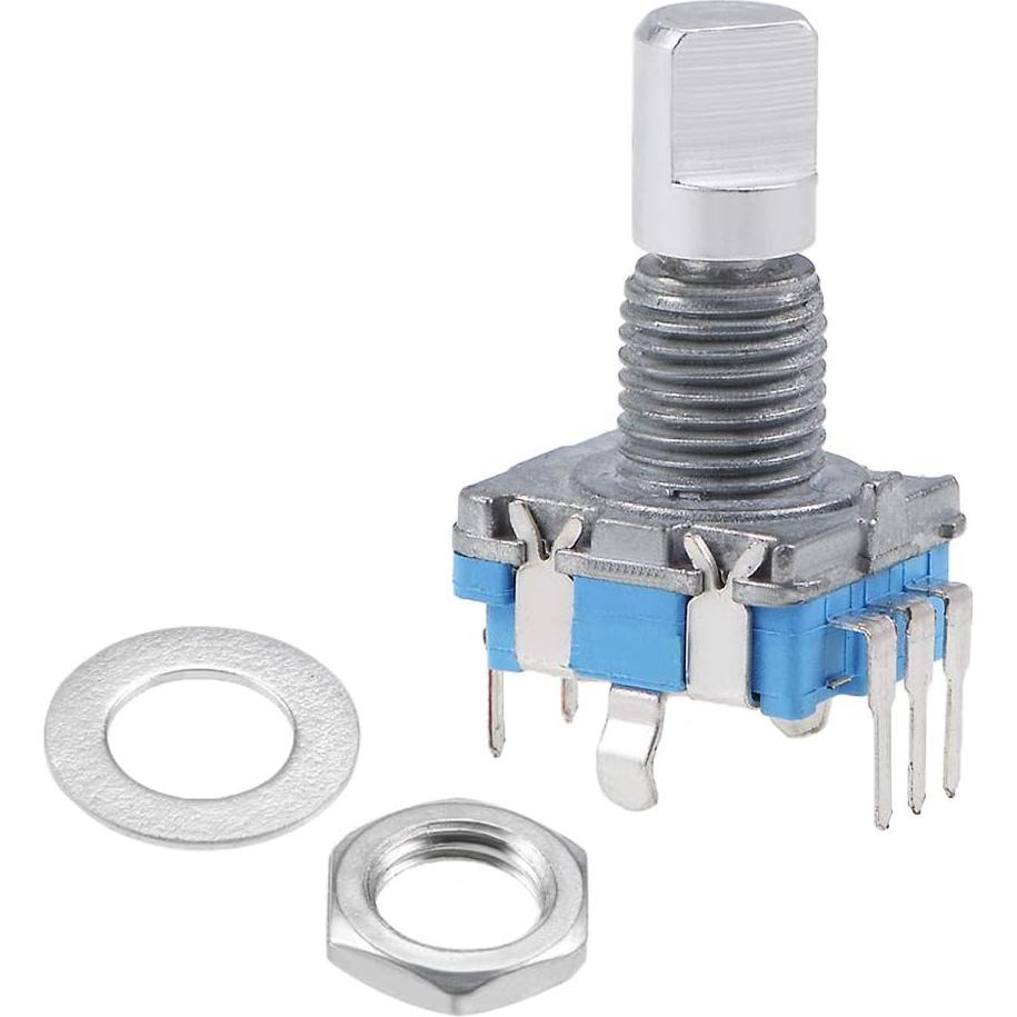 Encoder Rotativo uxcell 360 Grados 5 Pines Eje D 6mm 5Pcs