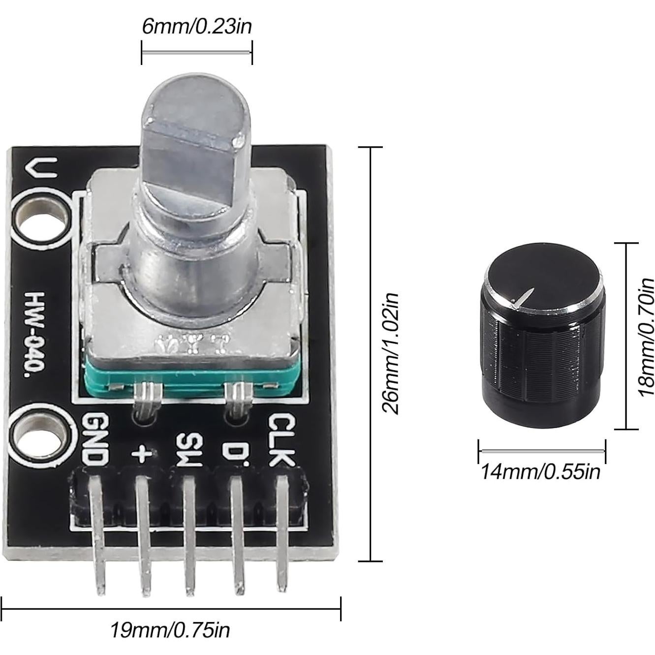 4 Piezas Módulo Codificador Rotativo KY-040 360 Grados 5V