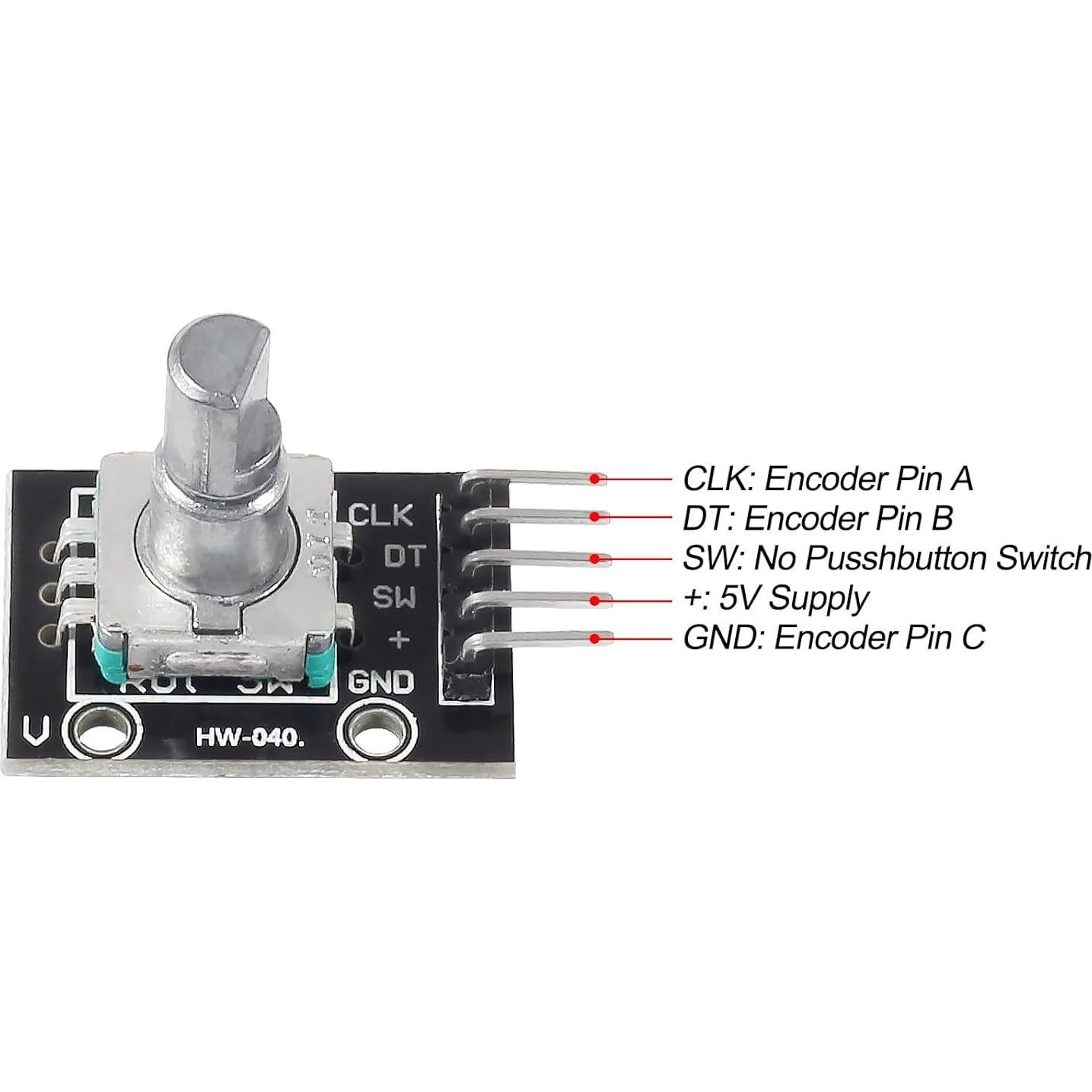 4 Piezas Módulo Codificador Rotativo KY-040 360 Grados 5V