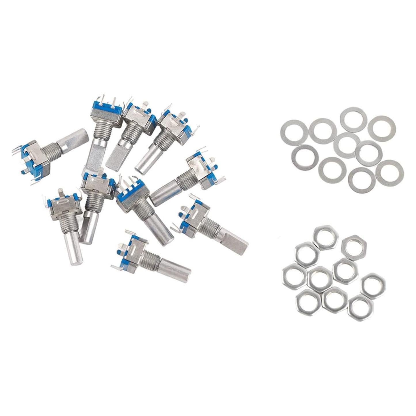 10 Piezas Codificador Rotativo EC11 360 Grados 5 Pines