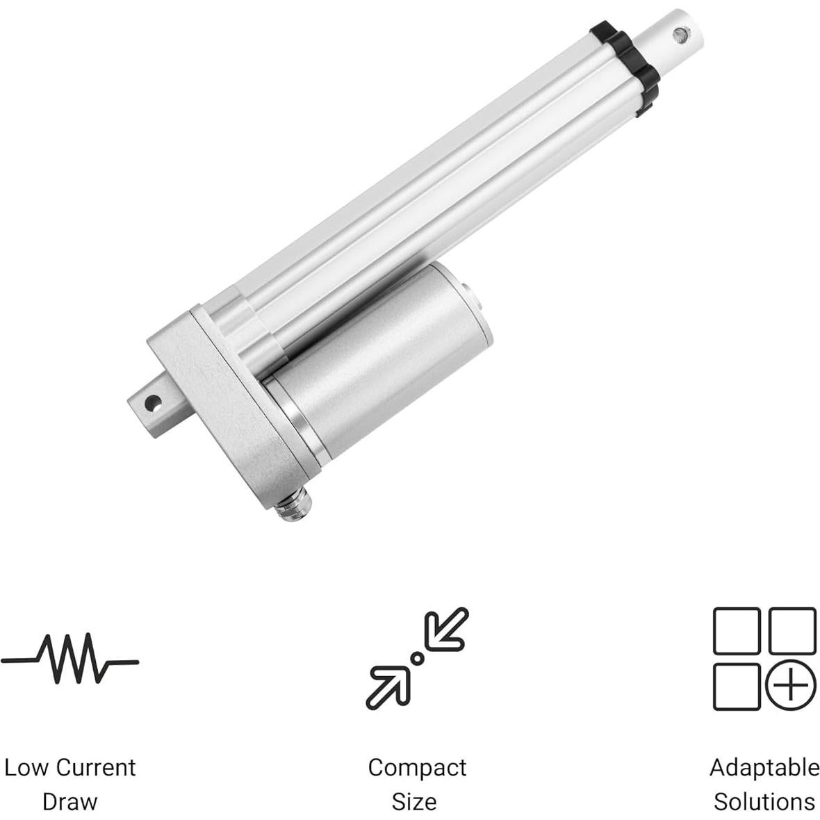 Actuador Lineal Mini 12VDC Progressive Automations 7.62cm 25.4kg