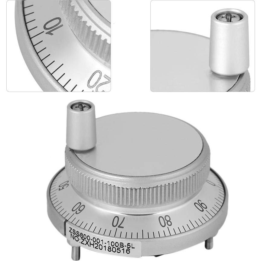 Codificador Rotativo Manual Yosoo 60mm 4 Terminales CNC