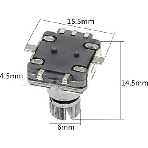 5 Piezas Interruptor Codificador Rotativo EC11 5Pin SMD 10mm