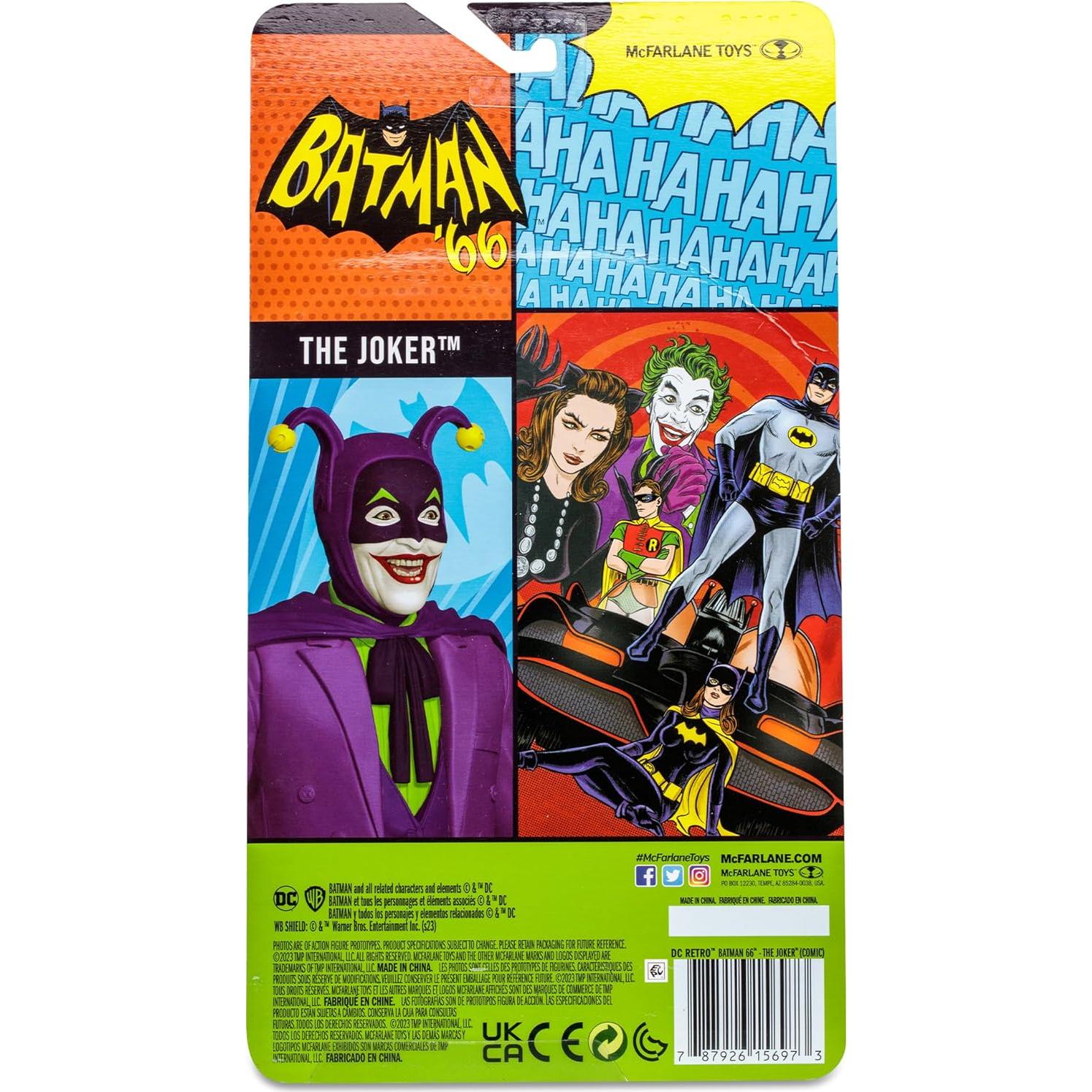 Figura de Acción El Joker McFarlane Toys 15 cm Retro 66'