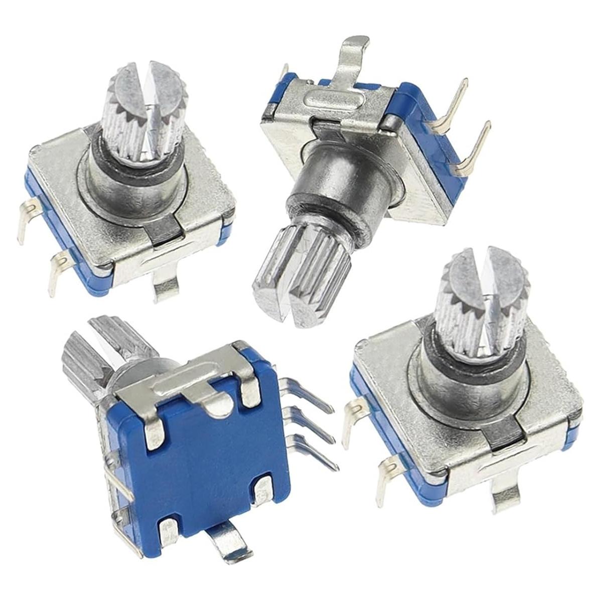 Codificador Rotatorio EC11 20 Posiciones 360° con Botón 5 Pines