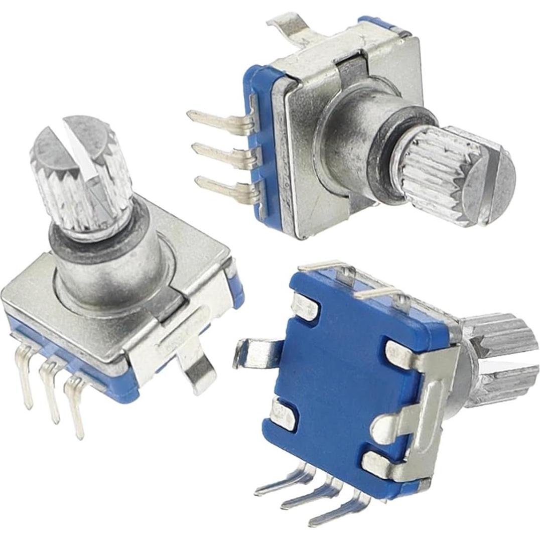 Codificador Rotatorio EC11 20 Posiciones 360° con Botón 5 Pines