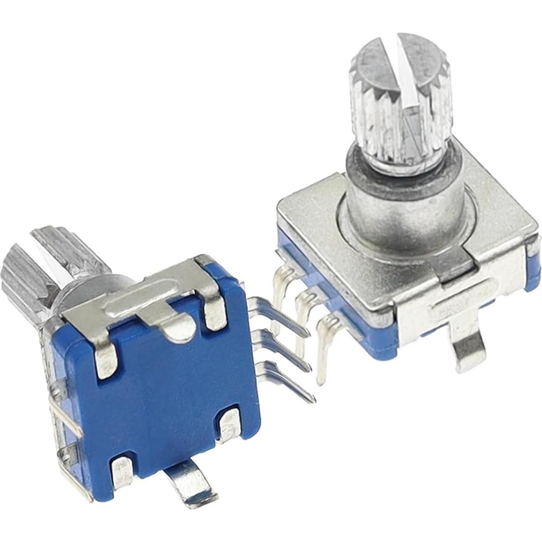Codificador Rotatorio EC11 20 Posiciones 360° con Botón 5 Pines