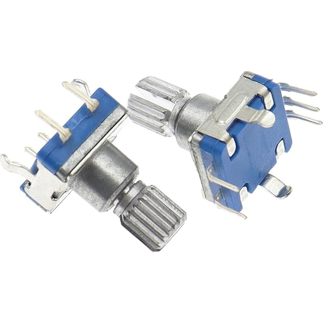 Codificador Rotatorio EC11 20 Posiciones 360° con Botón 5 Pines