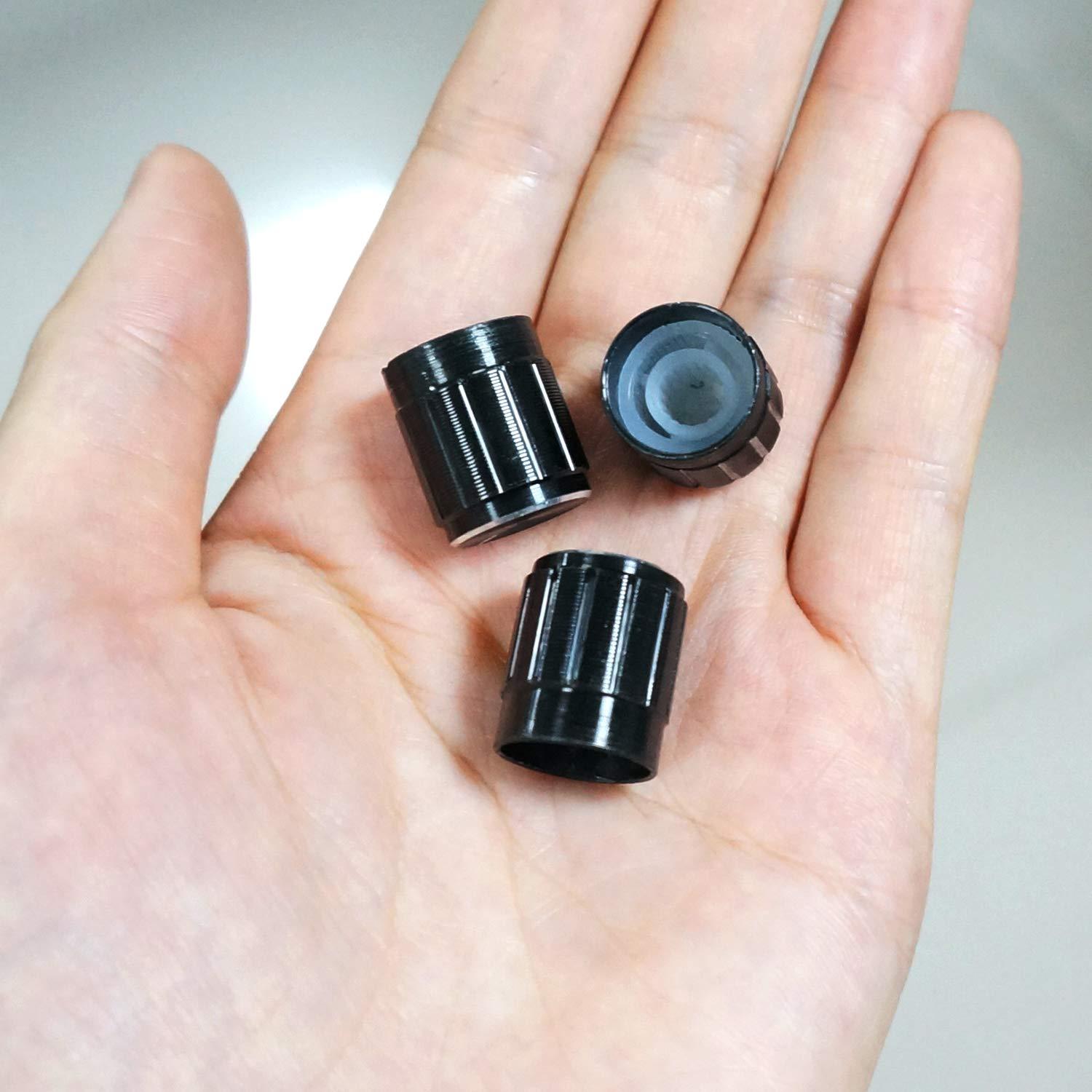 Perilla Rotativa Taiss 10pcs Eje Estriado 6mm Negro 15x16mm