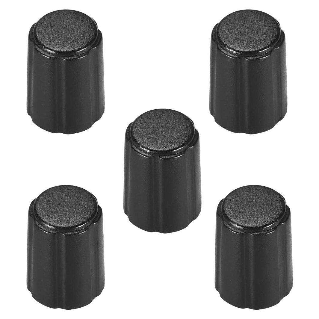 Perillas de Control de Potenciómetro uxcell 5 Pcs 4x6mm Negro