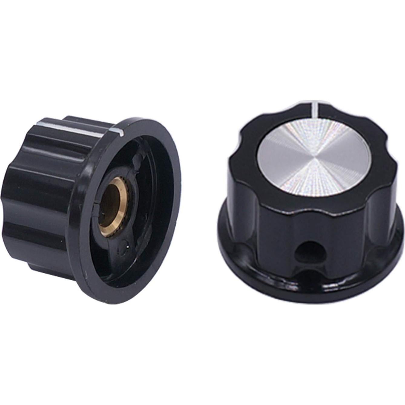 Perillas Rotativas Taiss 10pcs 23mm Negro 6.4mm Ajustables