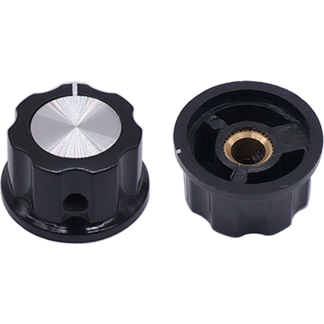Perillas Rotativas Taiss 10pcs 23mm Negro 6.4mm Ajustables