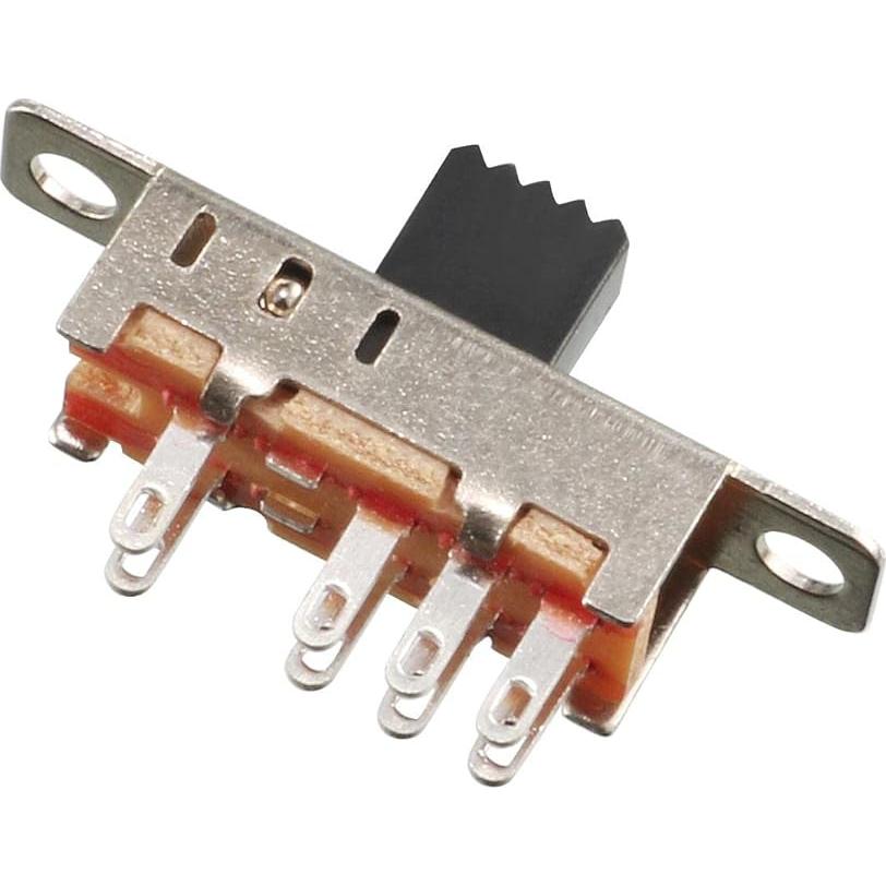 Interruptor deslizante 2P3T uxcell 5 Pcs 8 Terminales