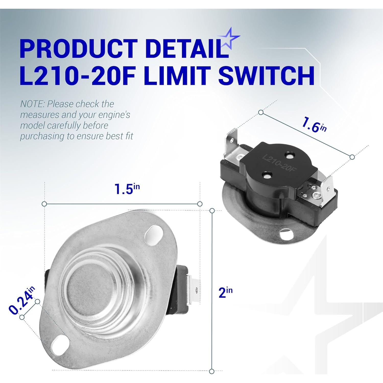 Interruptor de Límite BlueStars L210-20F -40°C a 82.2°C