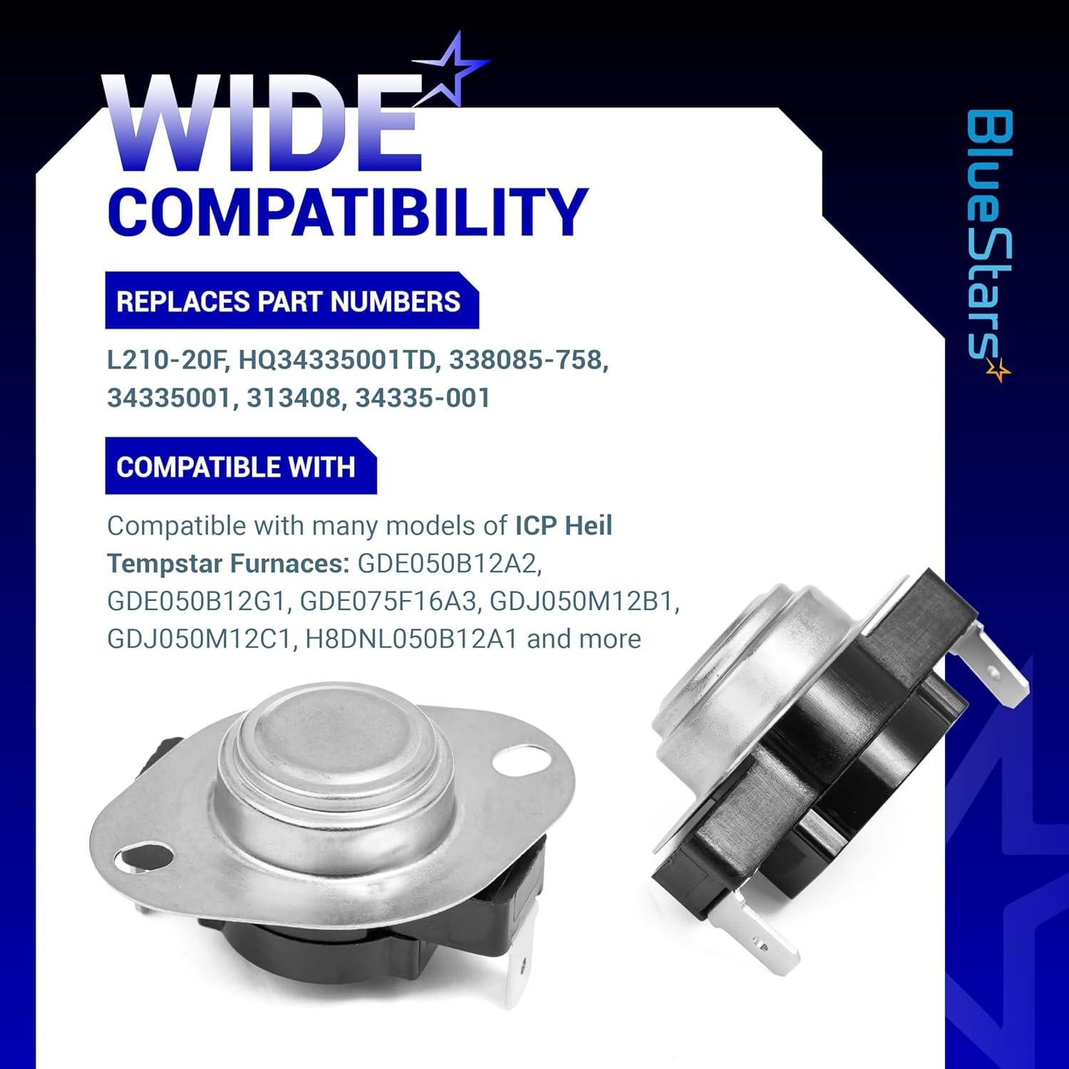 Interruptor de Límite BlueStars L210-20F -40°C a 82.2°C