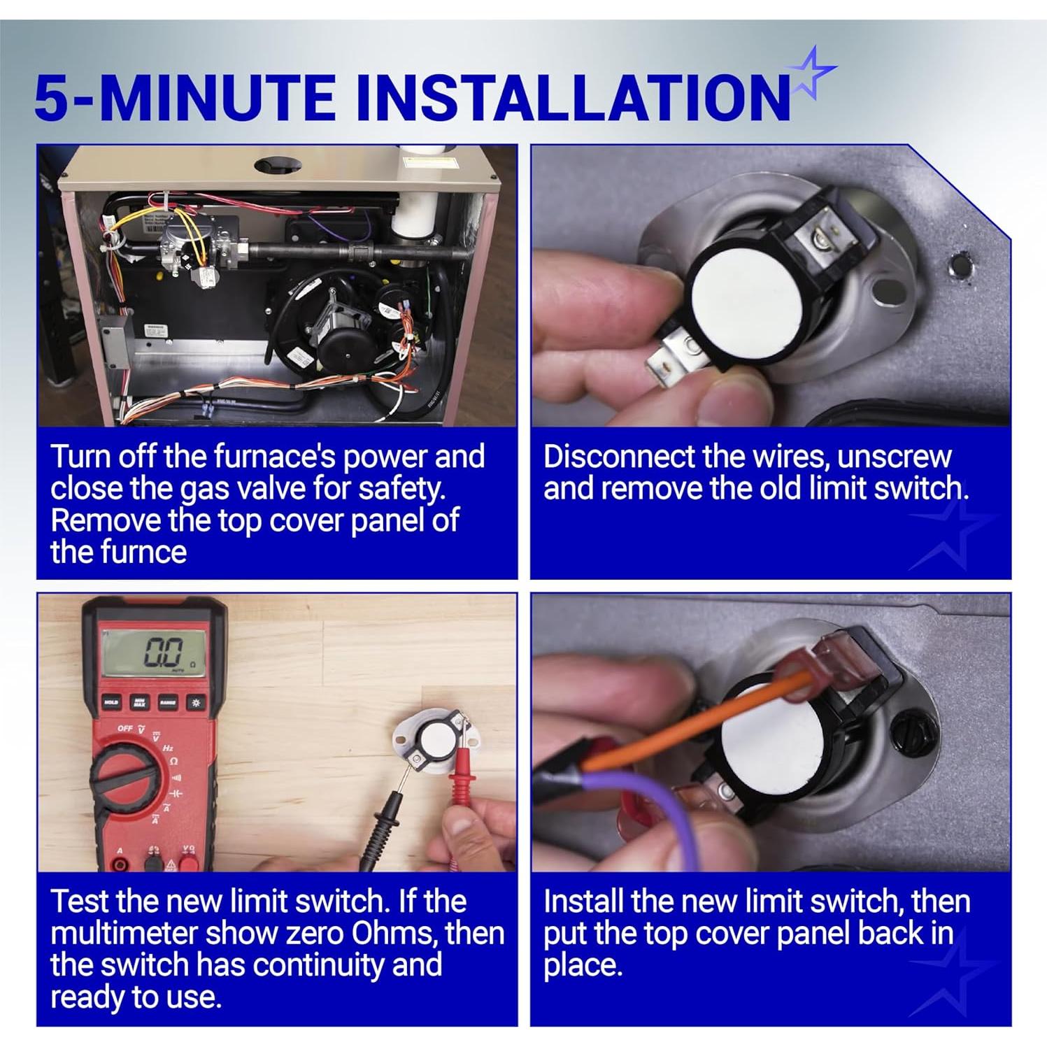Interruptor de Límite BlueStars L210-20F -40°C a 82.2°C