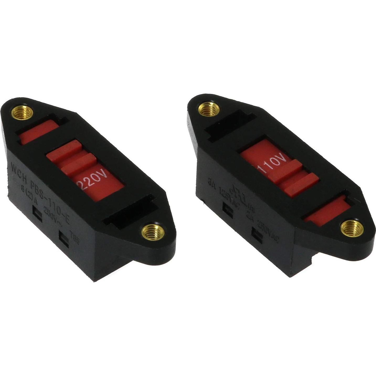 Selector de Voltaje E-outstanding 2 PCS 110V a 220V DPDT