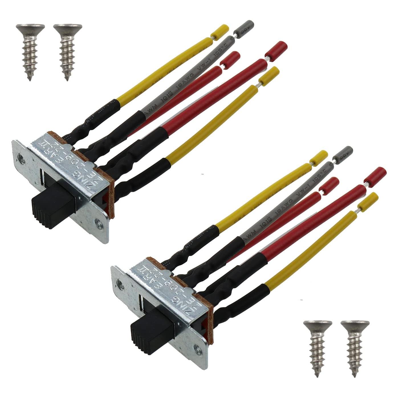 Interruptor de Palanca Inversa MEETOOT 6 Pines 18AWG para Ventilador