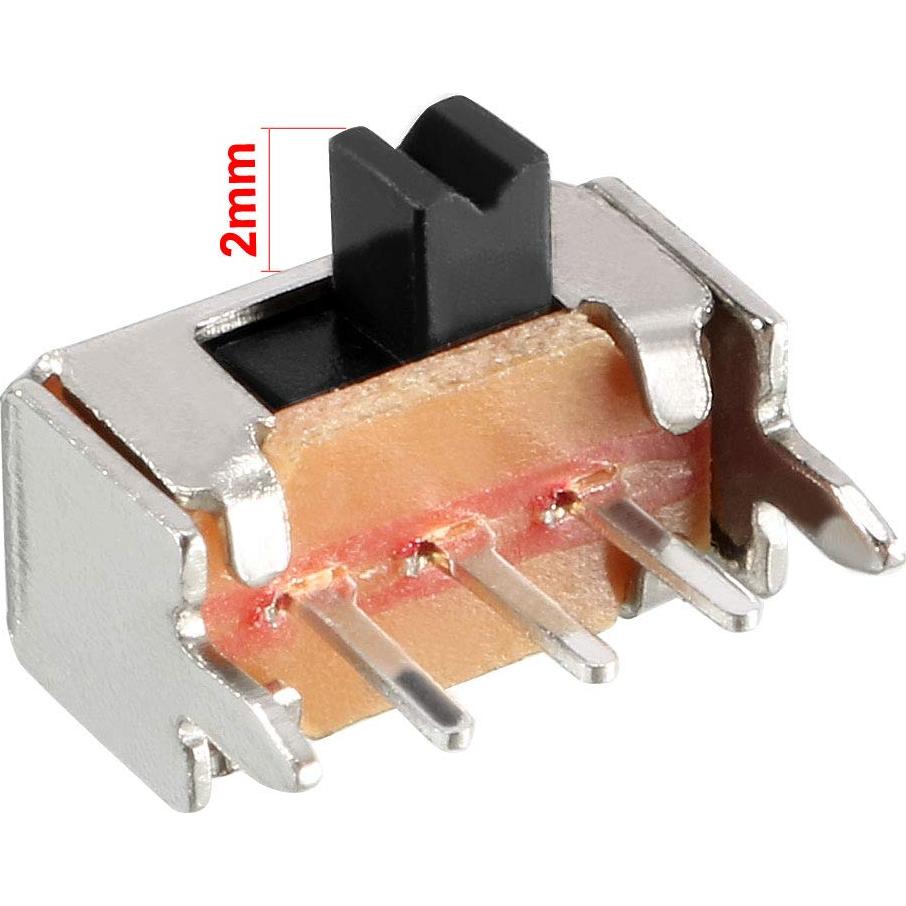 Interruptor Deslizante 2 Posiciones uxcell 20 Pcs 2mm Retención