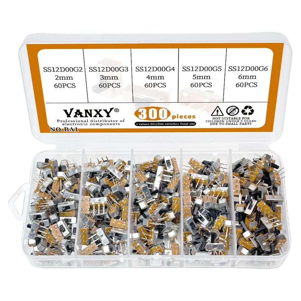 Kits de Interruptores Deslizantes Verticales Mini VANXY 300Pcs