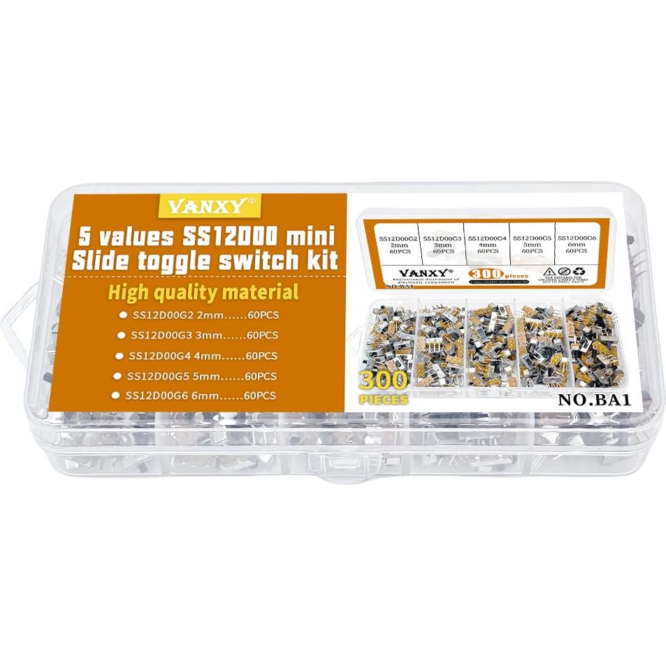 Kits de Interruptores Deslizantes Verticales Mini VANXY 300Pcs