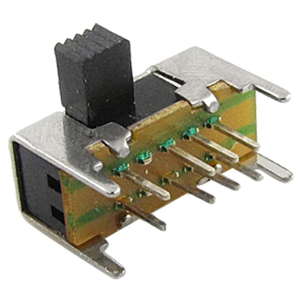 Interruptor Deslizante Horizontal 3 Posiciones 8 Pines Sourcingmap