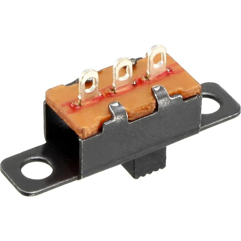 Interruptor Deslizante uxcell SPDT 3 Terminales 3mm 4 Pcs