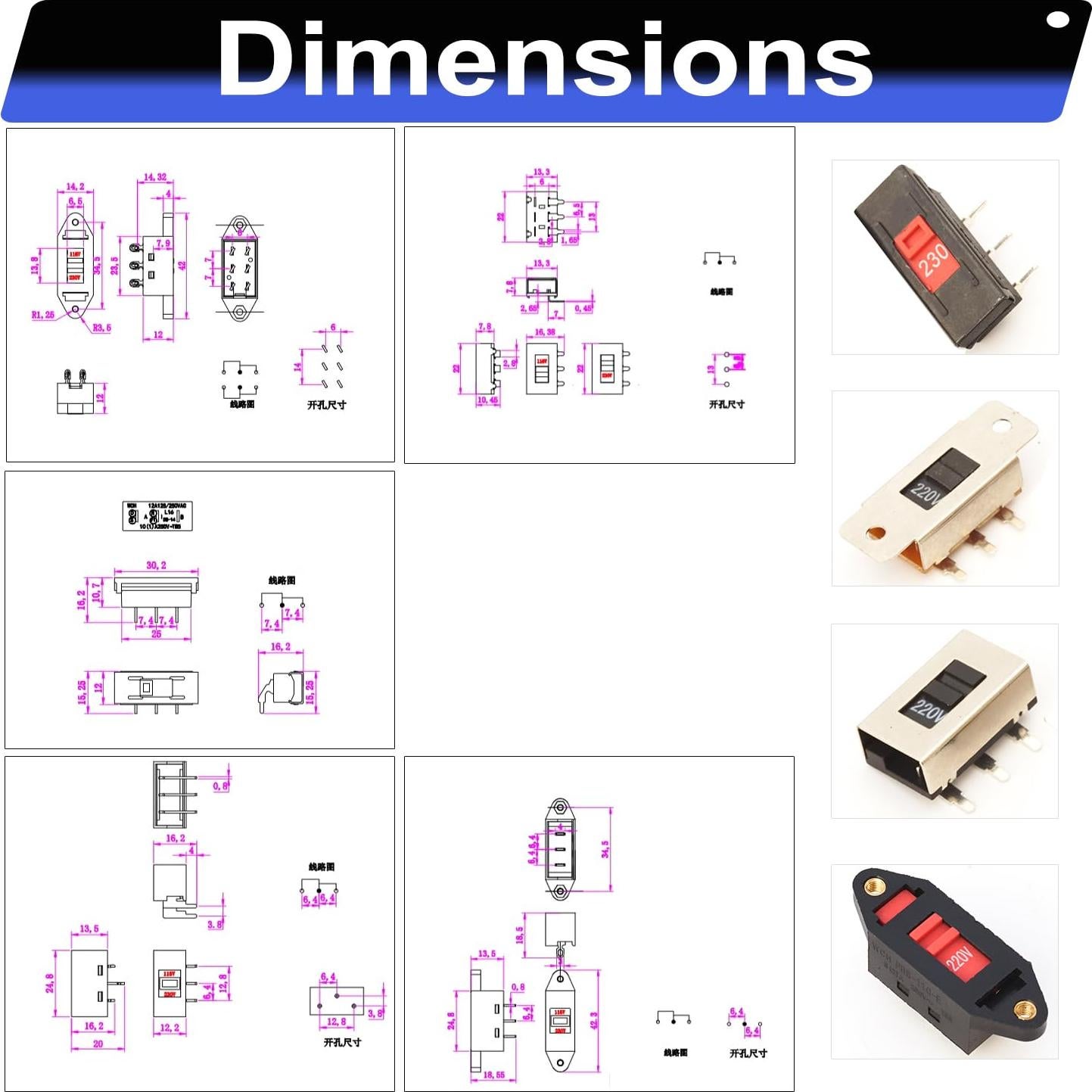 Interruptor de conversión de voltaje 110V/220V Kidisoii - Kit DIY