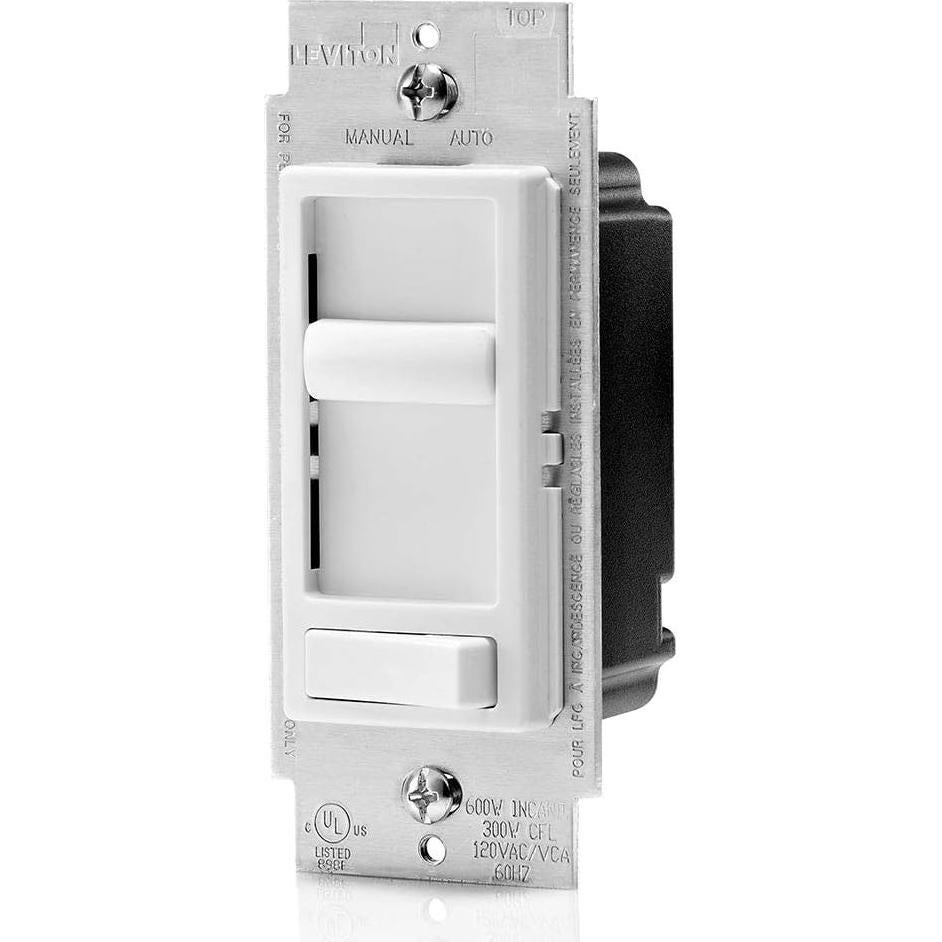 Interruptor Regulador Leviton SureSlide 300W Bajo Voltaje Blanco