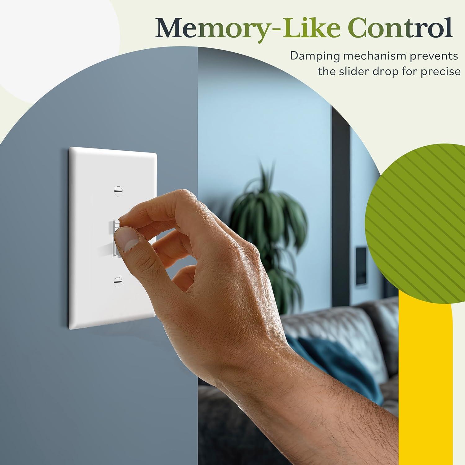 Interruptor Regulable TG Digital 1 Polo 3 Vías Blanco LED