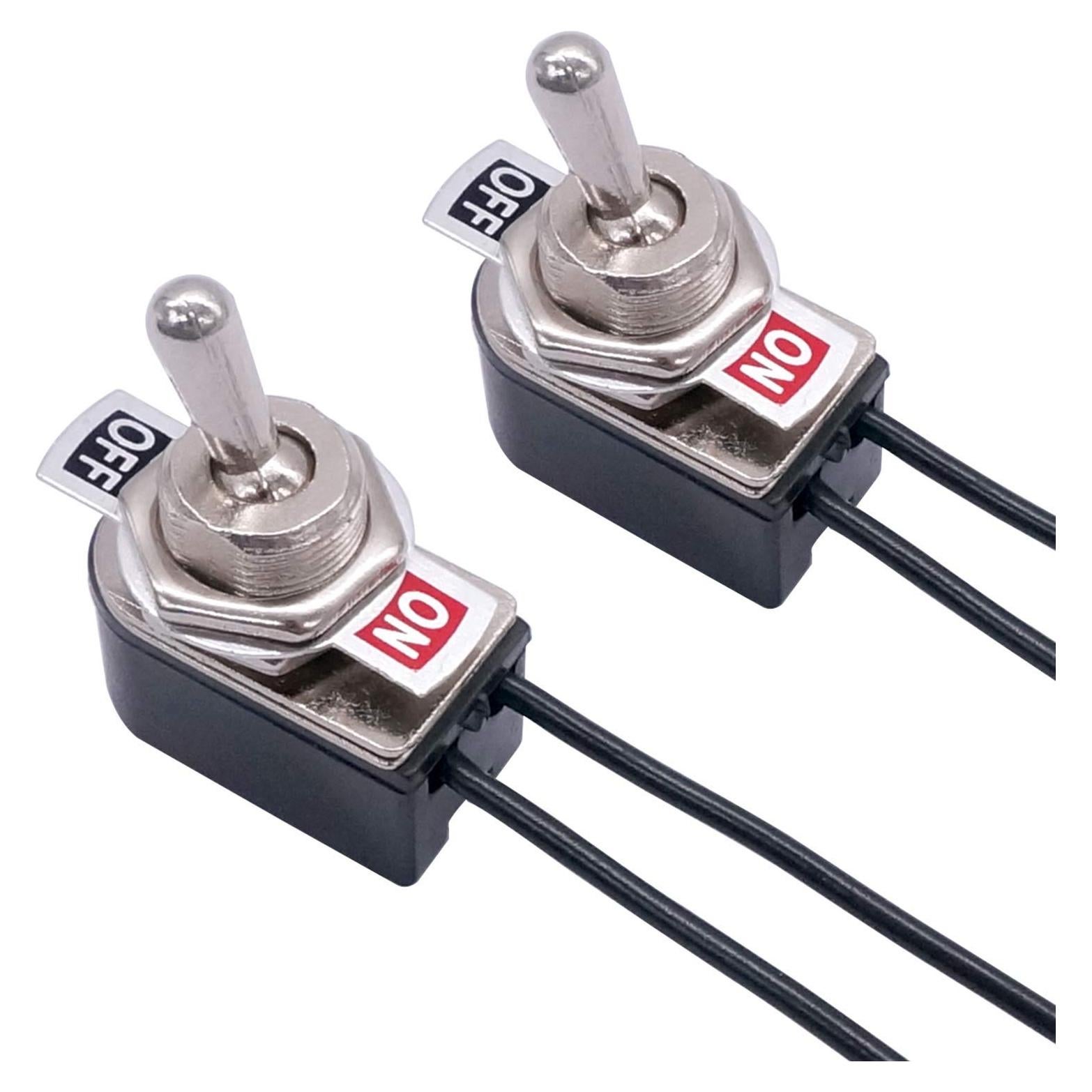 Interruptor de Palanca SPST Taiss 2 Piezas 6A 125V ON/OFF