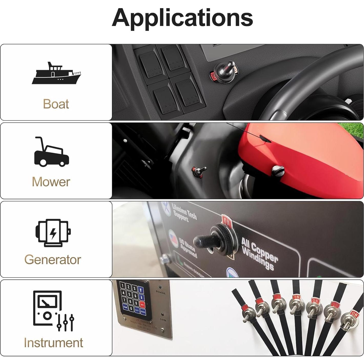 Interruptor de Palanca SPDT 3 Pines Baomain 15A 250V AC