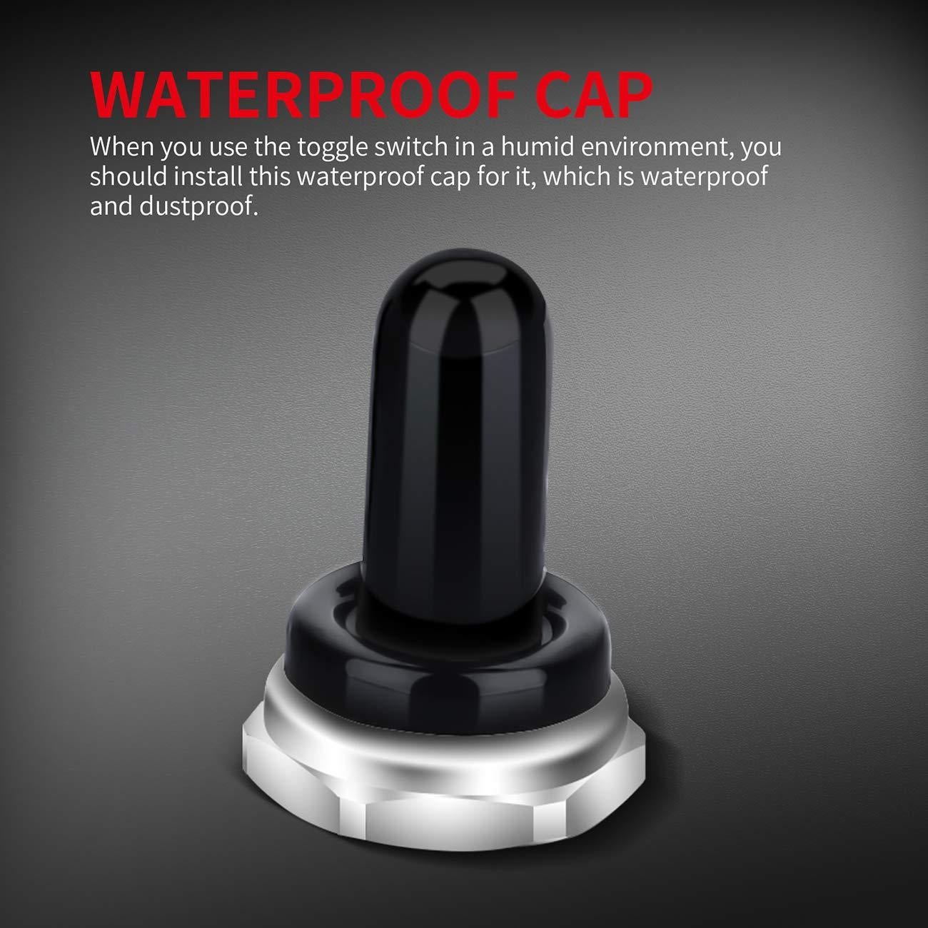 Interruptor de Palanca a Prueba de Agua DaierTek 12V 30A SPST