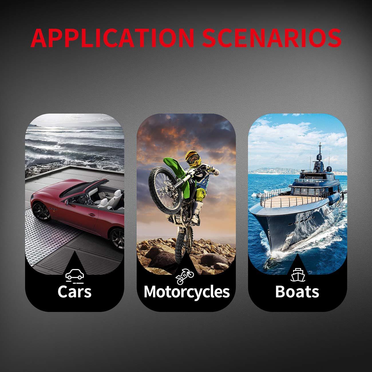 Interruptor de Palanca a Prueba de Agua DaierTek 12V 30A SPST