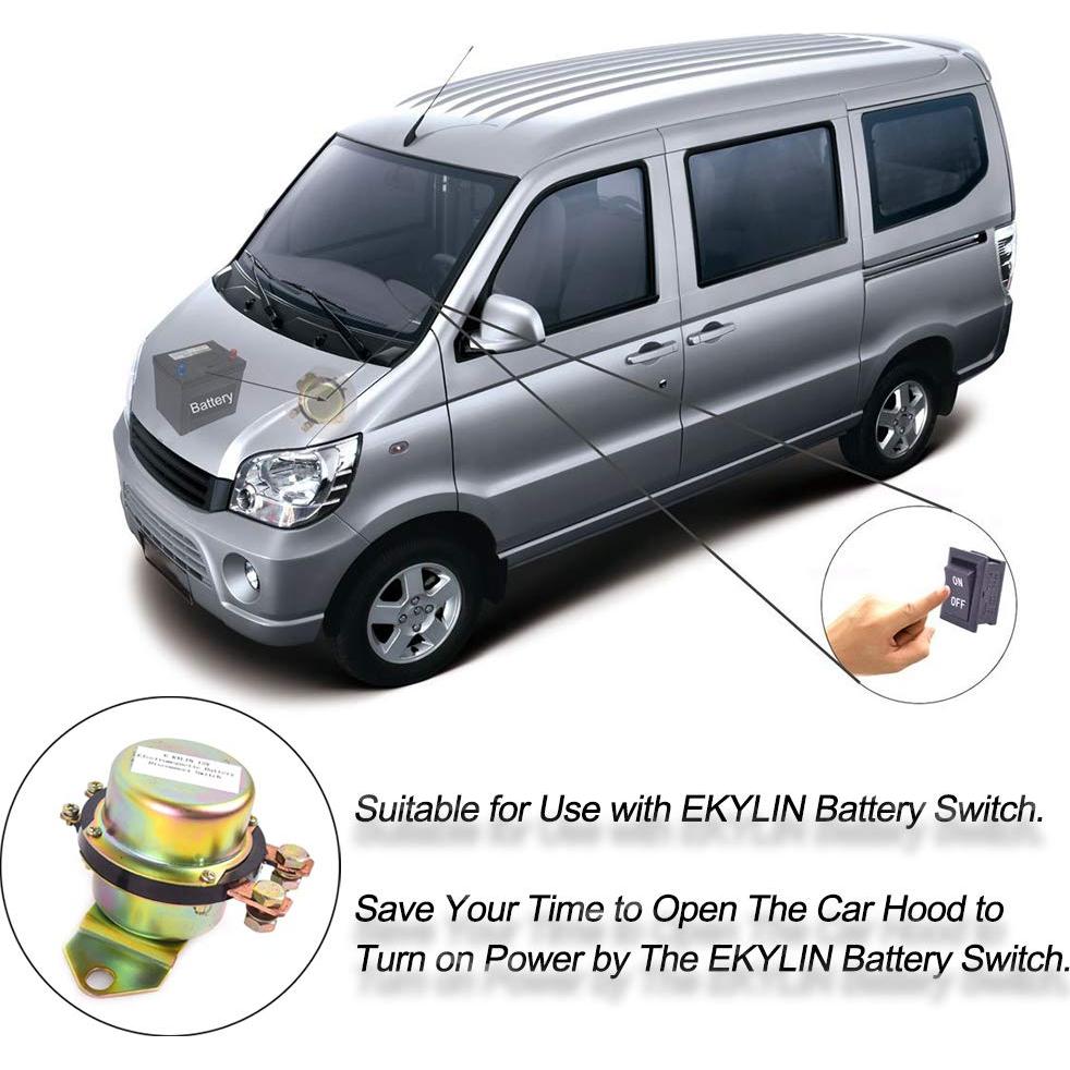 Interruptor Rocker Mini SPST 2 Pines EKYLIN - Paquete de 5