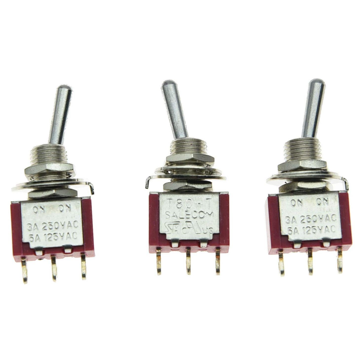 Interruptor Mini de Bajo SALECOM 3xS347 7.94mm ON/ON
