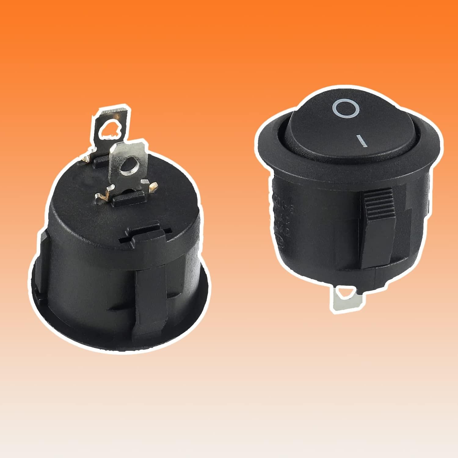 Interruptor Rocker KCD1 10A 125V AC 6A 250V AC 2 Pines